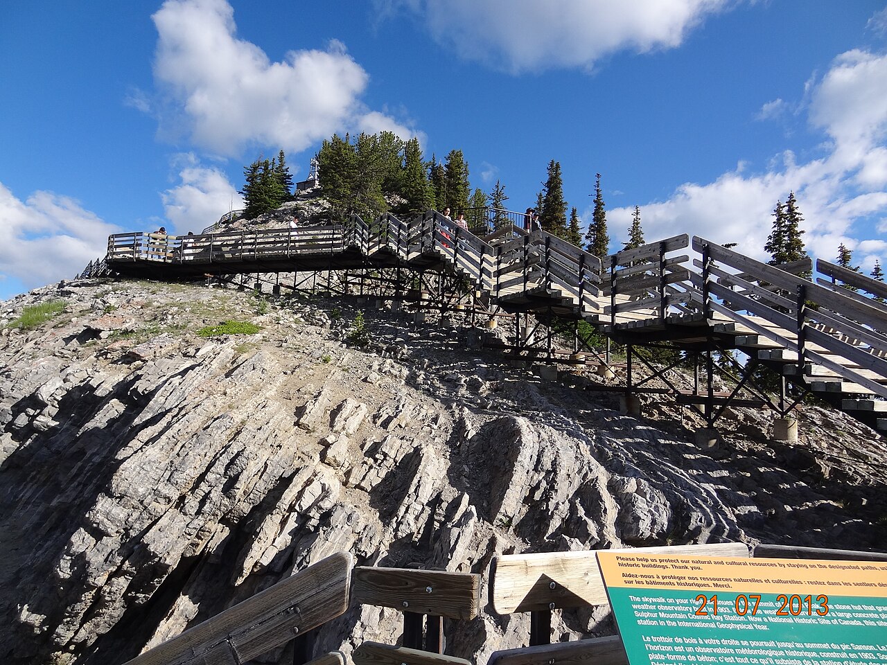 The old weather station building on Sulphur Mountain above Banff